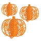 thumbnail image 3 of 3x Calabazas Decorativas Calabazas Decorativas Para Otoño Acción De Gracias Mesa Naranja, 3 of 5