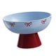 thumbnail image 3 of Frutero Para Encimera De Cocina, Plato Para Dulces, Bandeja Para Servir Multiusos Con Base Alta, Color Azul, 3 of 5