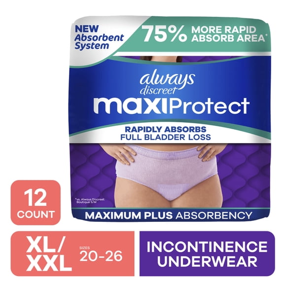 Paaal Mujer Always Discreet MaxiProtect XLXXL 12 Unid