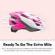 thumbnail image 3 of Casco de bicicleta Schwinn Thrasher para hombre y mujer adulto, color rosa y blanco, 3 of 8