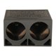 thumbnail image 1 of Caja para subwoofer Q Power de doble 10 pulgadas con ventilación, negra, 1 of 9