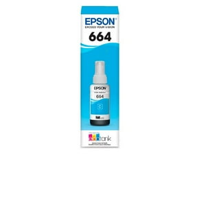 Botella Tinta Epson T664 Original Cyan