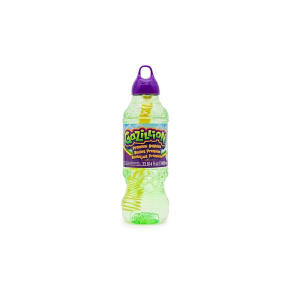Bubble Solution Gazillion Original de 1 litro con varilla de burbujas 7 en 1