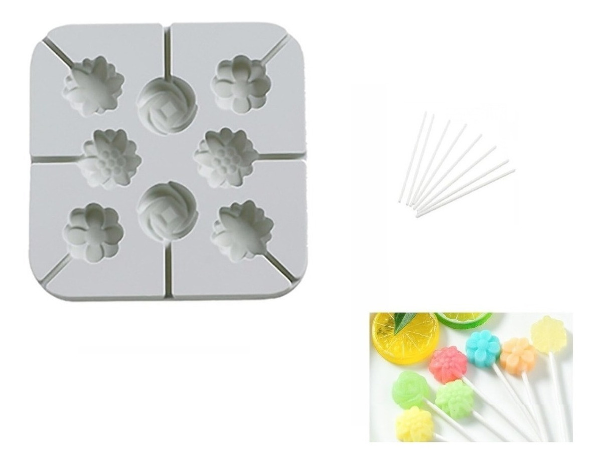 Genérico - Molde Silicona Moldes De Cakepop Molde Para Paletas Flores