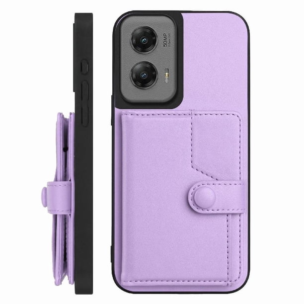 FOXDOCK Funda para Motorola Moto G Stylus 5G 2024 con Bloqueo RFID - Diseño Elegante con Cierre de Botón