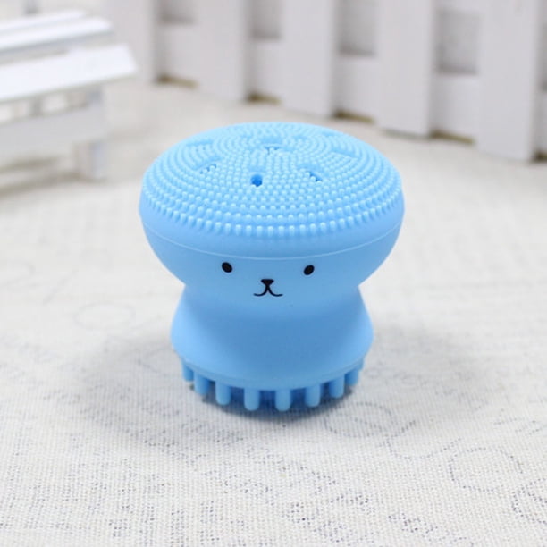 1pc Octopus Silicone Facial Cleansing Brush Makeup Removal Massage Brush Portable Soft Sponge Facial Cleanser Facial Care Tools