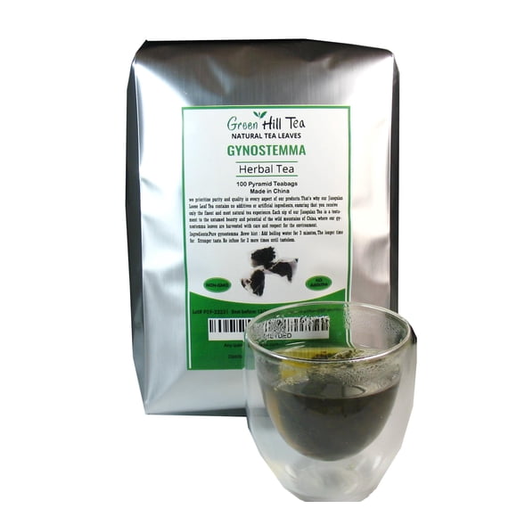 Té Greenhilltea Jiaogulan 100 bolsas de té sin OGM