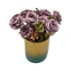 thumbnail image 2 of Planta Artificial Macetero Dorado Con Rosas Decorativas purpura, 2 of 5