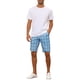 thumbnail image 2 of INSPIRE CHIC Pantalones Cortos para Hombre Patrón de Cuadros Ajuste Recto Comodidad Frente Plano Pantalones Cortos a Cuadros 30 Azul, 2 of 6