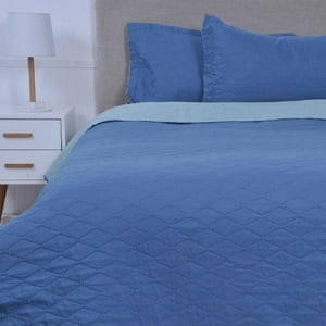 Mashini - Quilt Mf King Bassam Celeste-Azul
