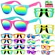 thumbnail image 1 of Gafas de sol para niños GIFTINBOX, paquete de 24 unidades, color neón, para fiestas de 3 a 8 años, 1 of 3