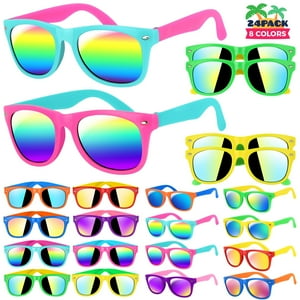 Gafas De Sol Para Niños Giftinbox, Paquete De 24 Unidades, Color Neón, Para Fiestas De 3 A 8 Años