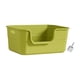 thumbnail image 1 of Caja De Arena Abierta Inodoro Para Gatos Con Manijas Huecas Fácil De Limpiar Para Gatos De Interior Verde, 1 of 5