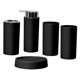 thumbnail image 5 of Accesorios De Baño De 5 Piezas Conjunto Dispensador De Jabón Jabonera De Lujo Para Oficina Negra, 5 of 5