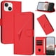 thumbnail image 1 of Funda Cartera Fibra de Carbono para iPhone 14 Plus con Soporte y Cierre Magnético Rojo, 1 of 6
