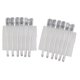 thumbnail image 2 of 10Pcs Peluquería Salon Seccionamiento Clips Abrazaderas Hair Styling Grip White, 2 of 5