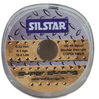 Silstar - Nylon De Pesca 0,22Mm Super Strong Resiste8,3Kg 100Mt Marron