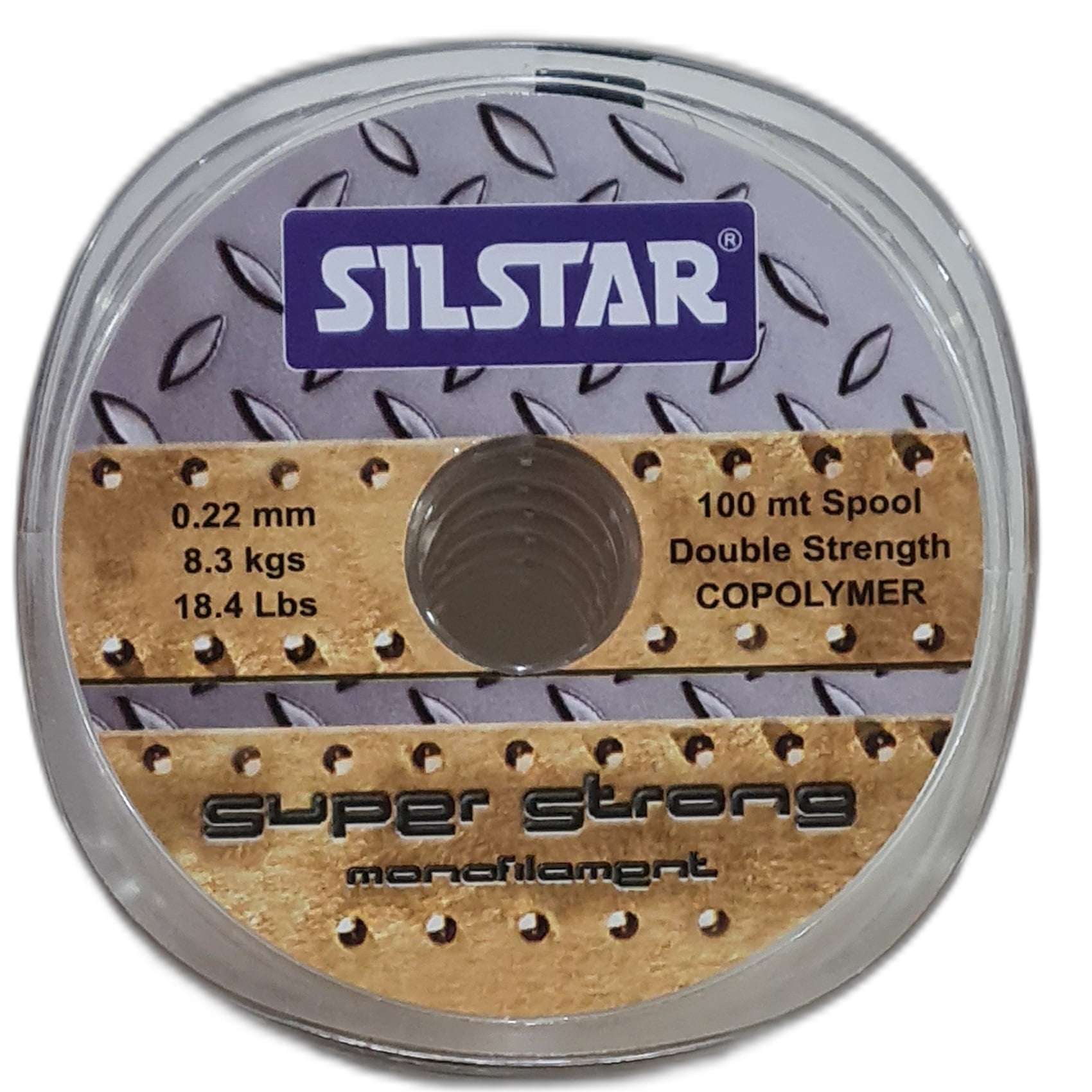 Silstar - Nylon De Pesca 0,22mm Super Strong Resiste8,3kg 100mt Marron