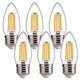 thumbnail image 1 of Bombillas LED tipo candelabro FLSNT, regulables, 4,5 W, 2700 K, paquete de 6, 1 of 8