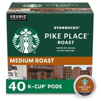 Cápsulas De Café Starbucks Pike Place Tostado Medio 40 K-Cups