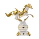 thumbnail image 3 of Estatua De Resina Estatuilla De Caballo Galopante Tienda De Fiesta Mesita De Noche Escultura Animal Blanco, 3 of 3