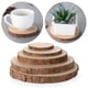 thumbnail image 1 of Posavasos redondos de madera natural para manualidades, soporte para tazas de té, café y bebidas, mantel de mesa, decoración de mesa, accesorios de cocina, 1 of 7