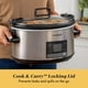 thumbnail image 3 of olla de cocción lenta Crock-Pot de 7 litros, portátil, programable con temporizador, 3 of 6