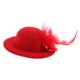 thumbnail image 4 of Nuevo Sombrero De Mu?eca Vintage Bowler Para 28-30cm Ropa De Mu?eca Barbie Accs Rojo, 4 of 5