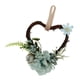 thumbnail image 1 of corazón rústico ratán simulación rosa flor casa puerta dintel decoración verde azul, 1 of 5