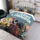 thumbnail image 3 of Comandos de Criaturas Conjunto de sábanas temático, trío de piezas, cómodo y amigable con la piel, diseño único, regalo de decoración para el hogar para familiares, amigos y fans,173cm *218cm, 3 of 6