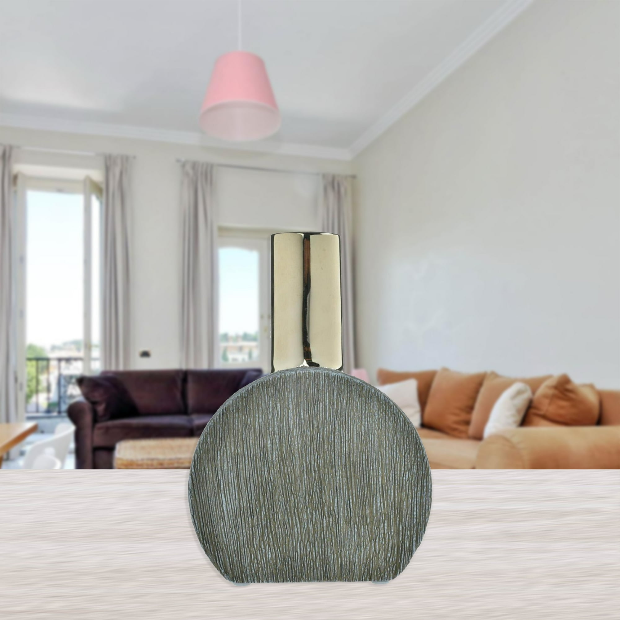 Mallorca - Jarrón Decorativo Alhambra Circular Gold