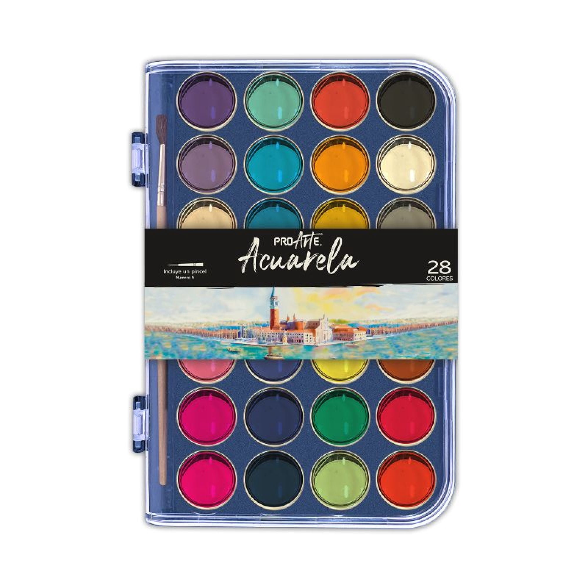 Acuarelas, Set 28 Colores Proarte