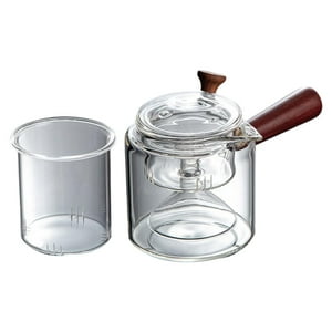 Bothyi - Tetera De Vidrio De 500 Ml Para Cocinar Al Vapor Y Cocinar En La Estufa Para La Oficina Y El Hogar