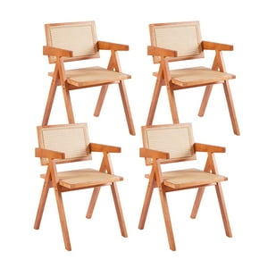 Klik Muebles - Pack De 4 Sillas Chandigarh De Madera - Natural