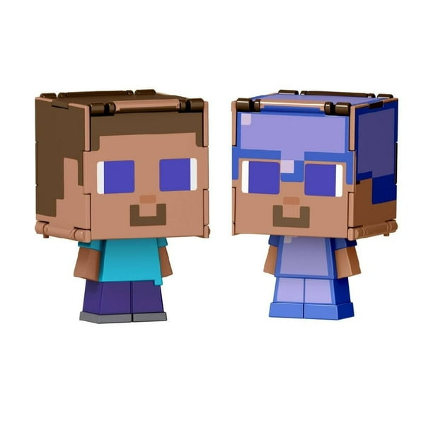 Figura De Acción Steve Diamante De Minecraft 14 Cm Con 3 Accesorios, Articulada, Para Coleccionistas