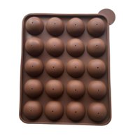Genérico - Molde Silicona Para 20 Cake Pop Blanco