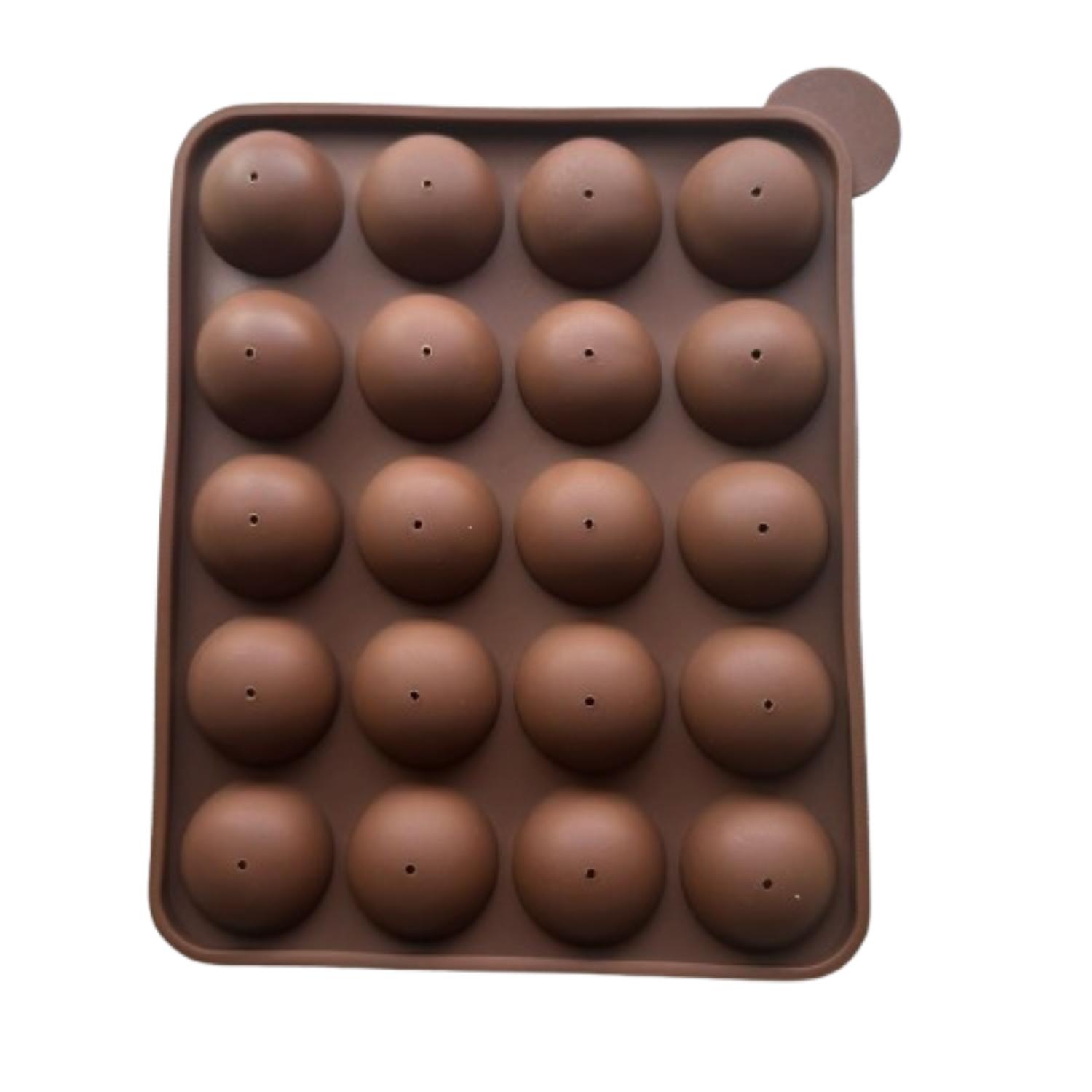 Genérico - Molde Silicona Para 20 Cake Pop Blanco