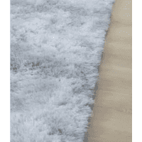 Genérico - Alfombra Peluda Grande 2X2.4 M Gris Claro Jaspeado