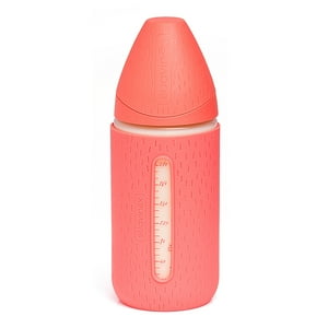 Suavinex - Mamadera De Vidrio Con Funda Rosada