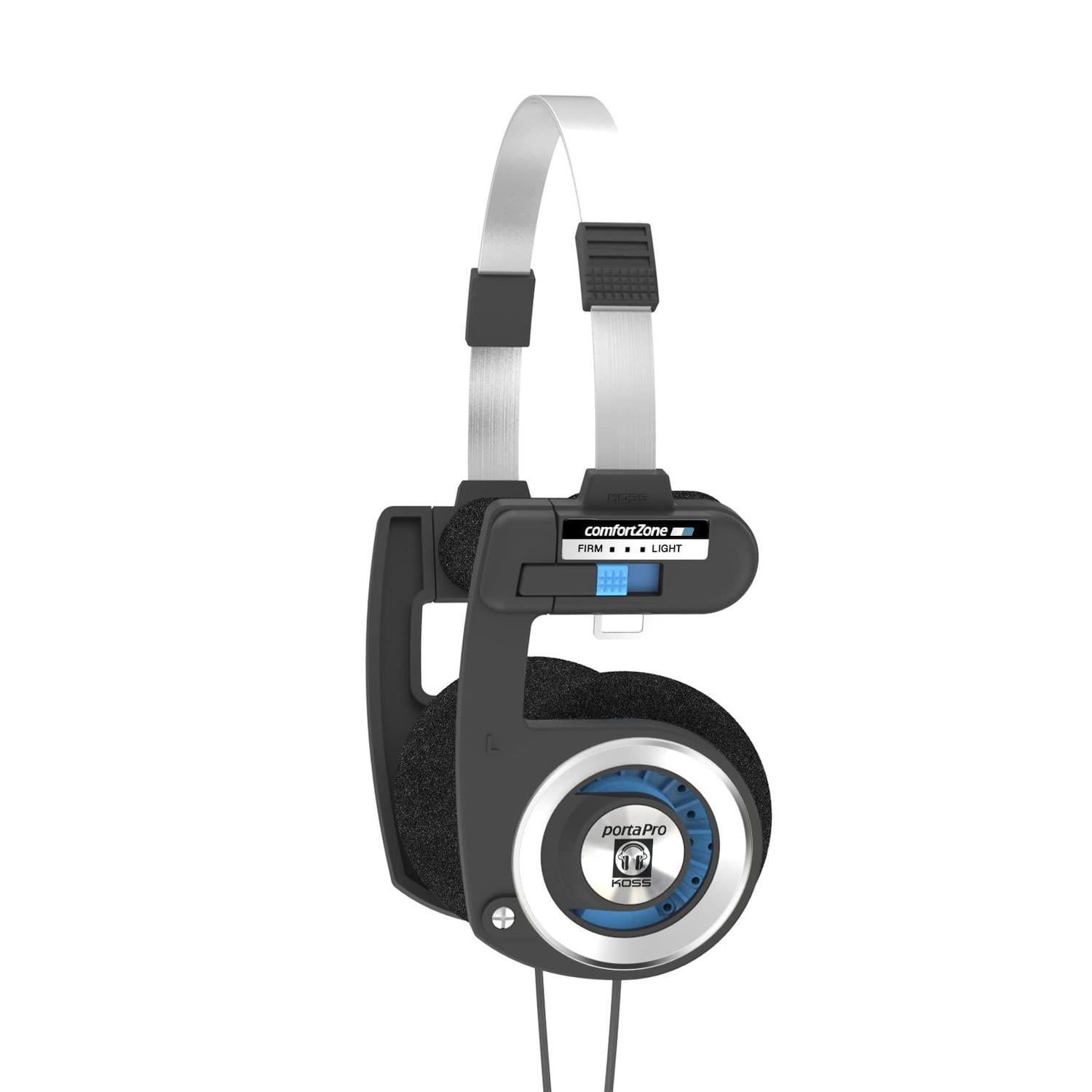 Auriculares Koss Porta Pro On Ear Con Estuche Negro Plata