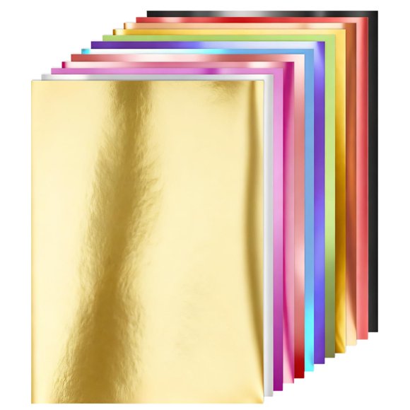 Papel de Foil Yezinie 13 cm x 18 cm 60 hojas 15 colores