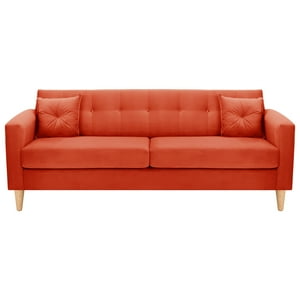 Bodevir - Sofa New Retro 3Cg Felpa 05 Naranja