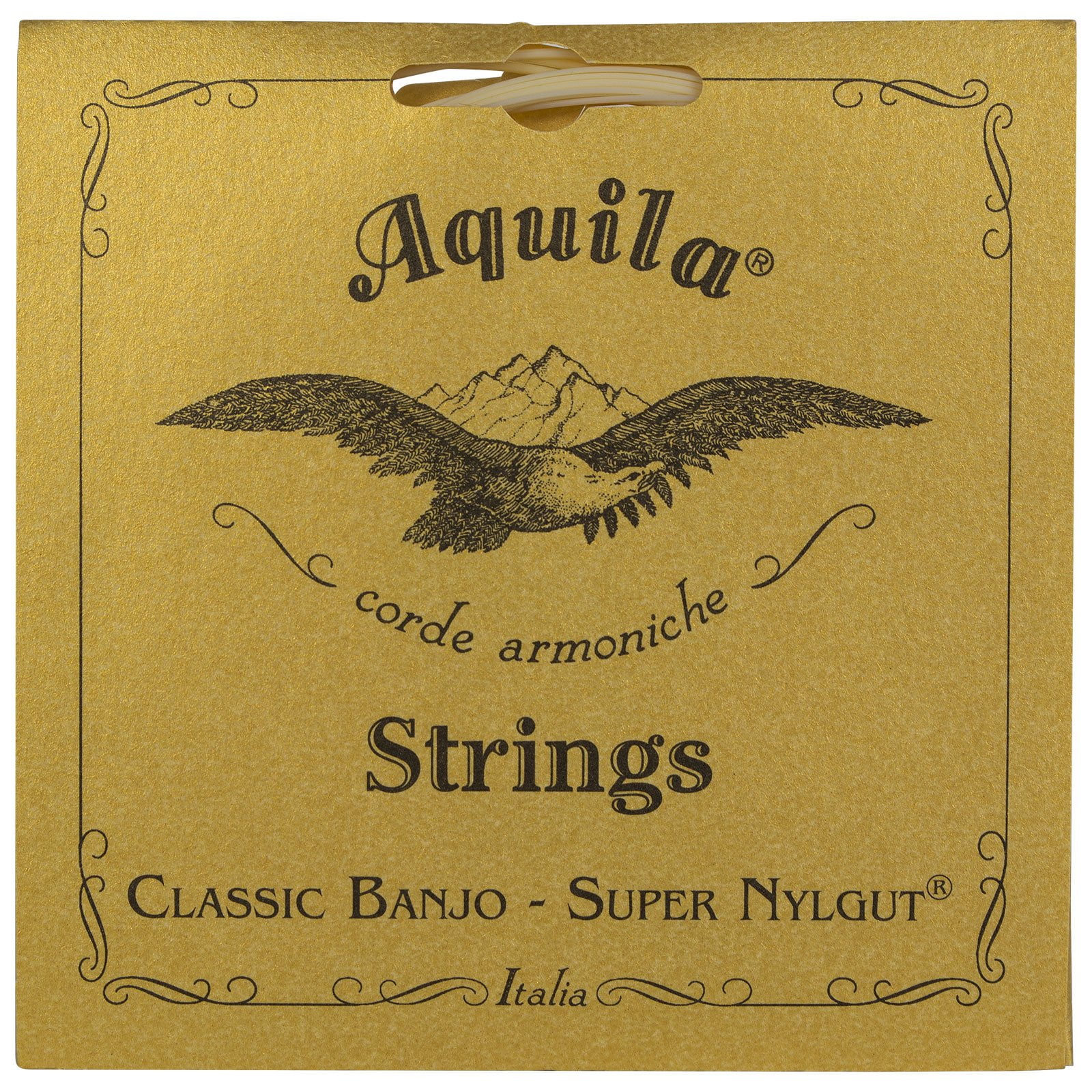 Set De Cuerdas Para Banjo Aquila New Nylgut Aq-1b De Media Tensión