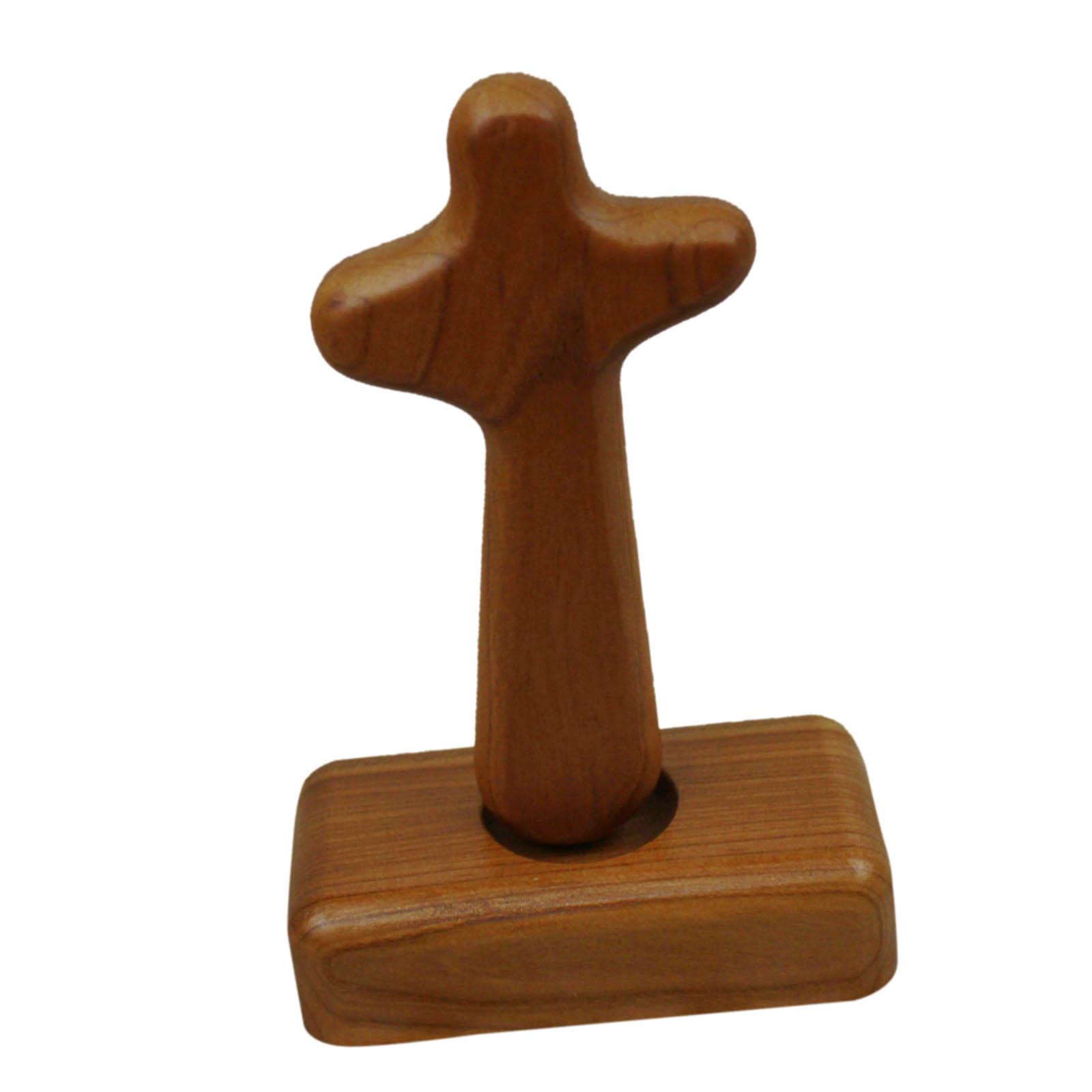 Magideal - Crucifijo De Cruz De De Piezaza Con Base, Escultura De Colección Decorativa De Cruz Cristiana Para Estante Para Hogar, Decoración De Iglesia,