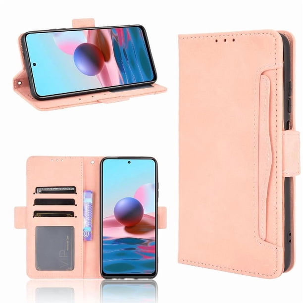 Funda Cartera Magnética para Xiaomi Redmi Note 10S- Tarjetero Desmontable, Cuero PU, Soporte