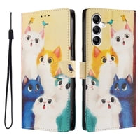 Foxdock Funda Tipo Cartera Para Samsung Galaxy A14 4G/5G Con Soporte Y Correa – Diseño De Patrones Lindos