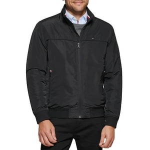 Chaqueta Tommy Hilfiger Performance Faux Memory Black Xxl Para Hombre