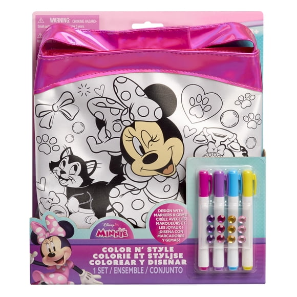 Monedero Color N Style de Disney Minnie Mouse con rotuladores y pegatinas