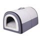 thumbnail image 5 of Casa para perros pequeños, cama para gatos, caseta extraíble cálida para gatos, perros pequeños, 2 en 1, casas para cachorros, cama suave para dormir Gris M, 5 of 5