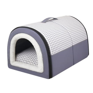 Genérico - Cama Para Dormir Para Mascotas, Nido Para Dormir De Invierno Para Gatos, Perros Pequeños, Nido Para Cachorros, Cama Cueva Gris S